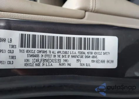 2014 Jeep Grand Cherokee Limited из США, поврежденный, VIN 1C4RJFBMXEC415193